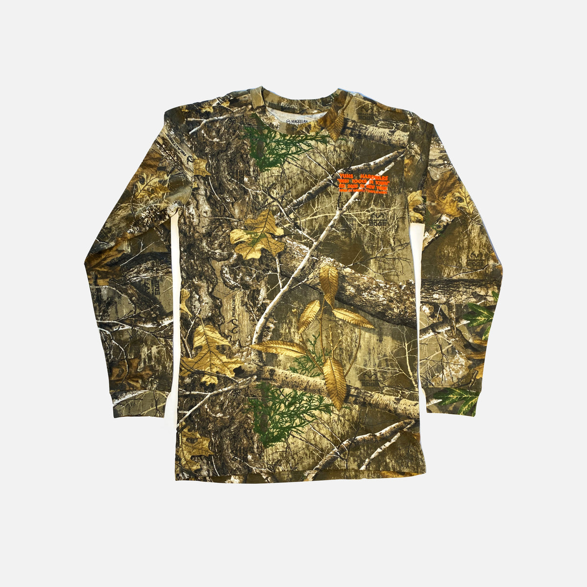 【U LAN】Holly print camo layered long sleeves Mossy Oak Youth Long Sleeve Cotton Mill Tee – The Mossy Oak