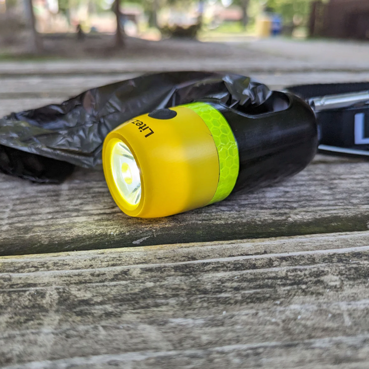 Dog Poo Bag Holder with Rechargeable Light